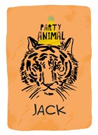 contemporary birthday editable party animal